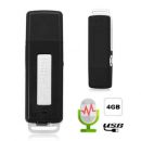 Mini Spy    USB 4GB      325   -       / USB MEMORY STICK Portable Rechargeable 4GB 325Hr SPY Sound Voice Recorder Black