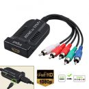  HDMI to 1080P Component Video YPbPr (Male) 5RCA RGB Converter Adapter + R/L Audio