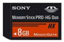   MEMORY STICK Pro HG Duo HX Sony 8Gb PN:MSHX8B (2), MSHX8G (1)