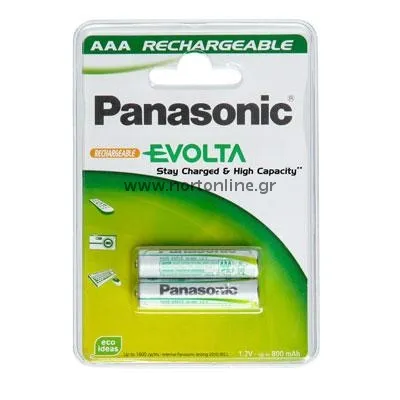 Μπαταρίες Επαναφορτιζόμενες Panasonic Infinium AAA 750mAh NiMH (2 τεμ.)PN/P03I2BC750, P03I2BC800