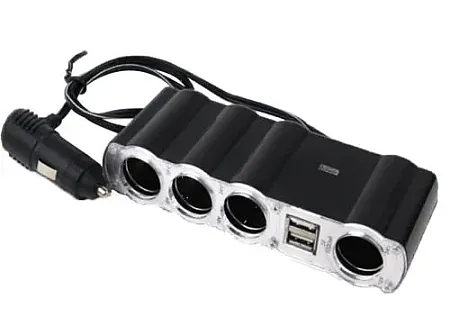 CMS-14 ΠΟΛΥΠΡIZO ΑΥΤΟΚINHTΩΝ 10Α / 12V - ΜΕ 3 ΠΡΙΖΕΣ ΚΑΙ 2 ΘΥΡΕΣ USB