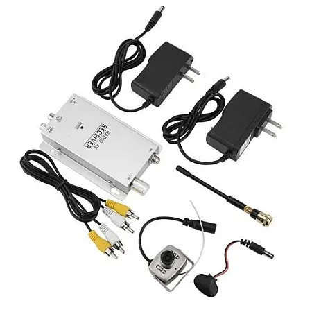 W-208E1 mini ΑΣΥΡΜΑΤΗ ΚΑΜΕΡΑ και ΔΕΚΤΗΣ - 1.2 GHz Wireless Receiver & Wireless Color 6LED IR Nightvision CCTV Camera kit