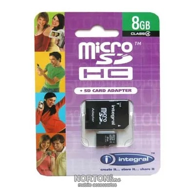 ΚΑΡΤΑ ΜΝΗΜΗΣ Micro SD Integral 8Gb-1ADP