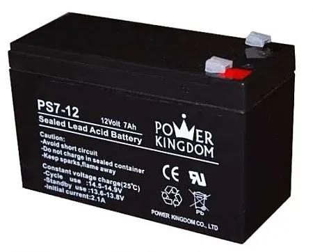 ΕΠΑΝΑΦΟΡΤΙΖΟΜΕΝΗ ΜΠΑΤΑΡΙΑ ΜΟΛΥΒΔΟΥ PS7-12 POWER KINGDOM