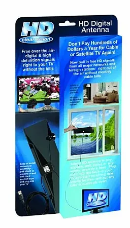 HD Clear Vision Εσωτερική Ψηφιακή HDTV Κεραία UHF / FM - Ιδανική και σαν κεραία αυτοκινήτου FM / UHF