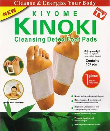 KIYOME KINOKI ΕΠΙΘΕΜΑΤΑ ΑΠΟΤΟΞΙΝΩΣΗΣ CLEANSING DETOX FOOT PADS 10 τεμάχια στο κουτι