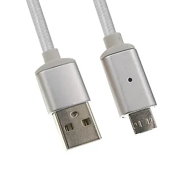 ΚΑΛΩΔΙΟ ΦΟΡΤΙΣΗΣ MICRO USB 1m 3.5A - DATA MAGNETIC BRAIDED ΜΑΥΡΟ NSP