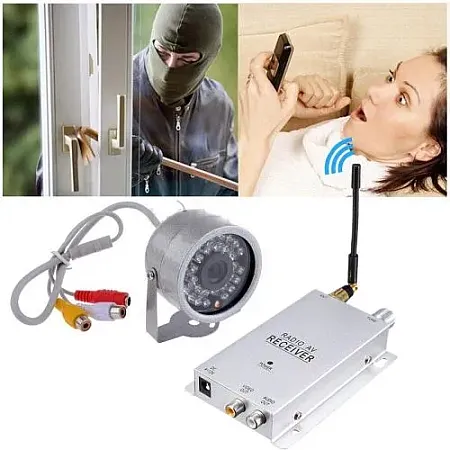 Ασύρματη κάμερα Mini 2.4Ghz Wireless Video Camera Night vision CCTV Audio IR Security Camera