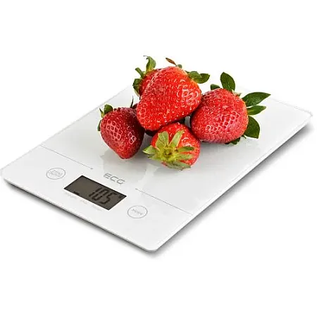 Γυάλινη Ζυγαριά Κουζίνας 3mm 5kg ECG KV117 SLIM White