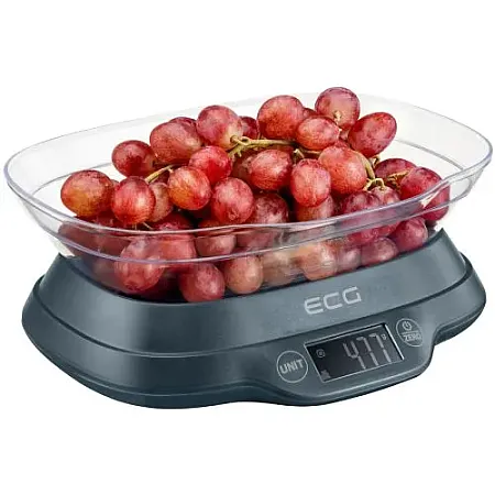 Ζυγαριά Κουζίνας 5kg με Πλαστικό Δοχείο 1.2 Λίτρων ECG KV1120SM