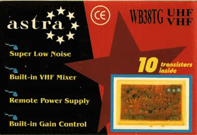 ΙΣΧΥΡΟΣ ΕΝΙΣΧΥΤΗΣ ΕΠΙΓΕΙΩΝ ΚΕΡΑΙΩΝ ASTRA WB38TG (10 transistors inside) MAX POWER!