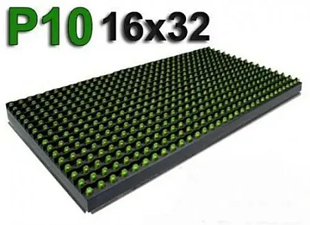 P10 LED MODULE 16X32 ΠΡΑΣΙΝΟ