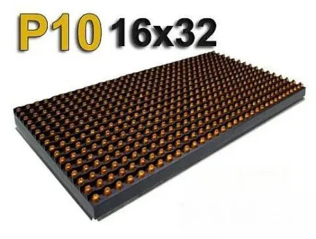 P10 LED MODULE 16X32 ΚΙΤΡΙΝΟ