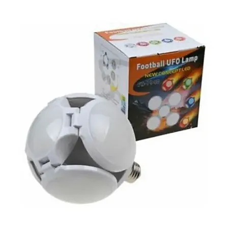OEM Αναδιπλούμενη Οικονομική LED E27 Λάμπα 6500Κ 40W με Bluetooth για Αναπαραγωγή Μουσικής Football UFO
