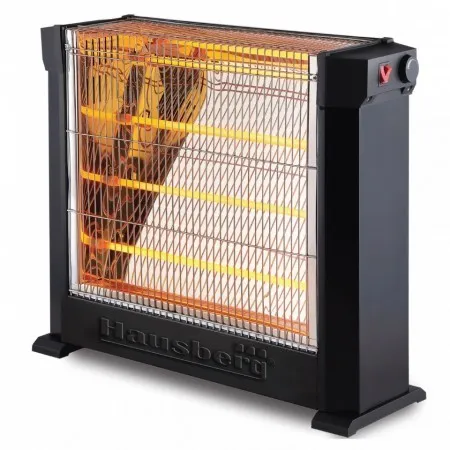 Σόμπα Αλογόνου 2200W με Θερμοστάτη Hausberg HB-8800