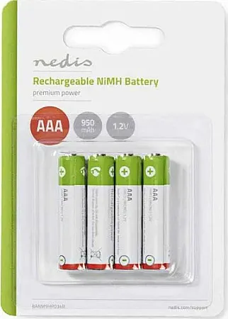 Nedis Επαναφορτιζόμενες Μπαταρίες AAA Ni-MH 950mAh 1.2V 4τμχ