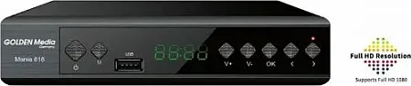 νέος επίγειος δέκτης MPEG4 T2 Golden Media MANIA 828 Τ2 H.265 / HEVC με δυνατότητα σύνδεσης στο Internet μέσω καλωδίου ή WiFi μέσω USB Γερμανικης σχεδίασης και Τεχνολογίας