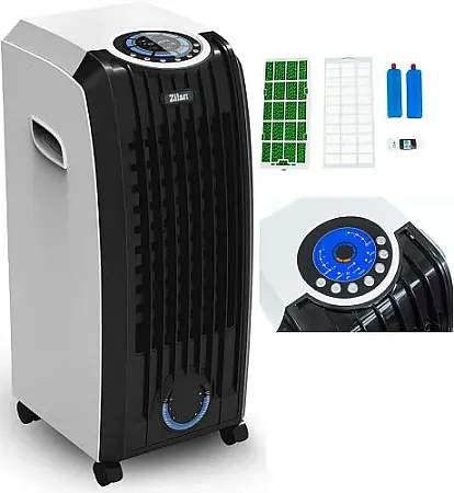 Τροχήλατο Air Cooler 65W 3 σε 1 με Τηλεχειριστήριο Zilan ZLN3390 White