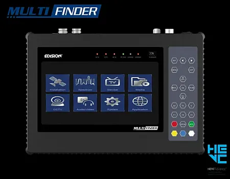ΨΗΦΙΑΚΟ ΠΕΔΙΟΜΕΤΡΟ EDISION MULTI-FINDER Πρωτοποριακό όλα-σε-ένα ηλεκτρονικό όργανο μετρήσεων για εγκαταστάσεις τηλεοπτικών συστημάτων (Δορυφορικού και Επίγειου Ψηφιακού) αλλά και για εγκαταστάσεις CCTV