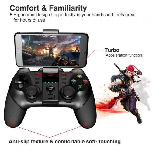 Andowl Q-PA1 Ασύρματο Gamepad για Android / PC / iOS Μαύρο