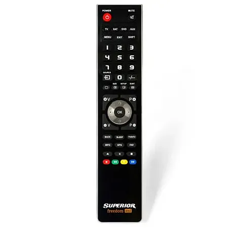 Universal τηλεχειριστήριο 4 σε 1, προγραμματιζόμενο μέσω Η/Υ, με καλώδιο σύνδεσης USB SUPERIOR FREEDOM MICRO USB 4:1