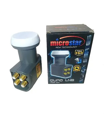 MICROSTAR MSR-424 QUAD LNB 4 ΘΕΣΕΙΣ (ΤΕΤΡΑΠΛΟ LNB QUAD)