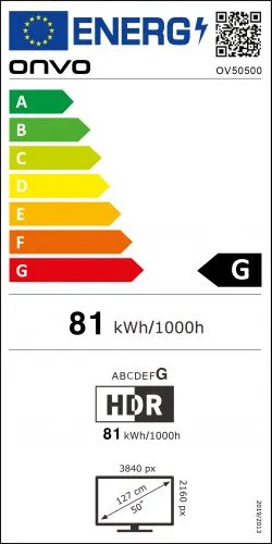 Onvo OV50500 webOS Smart D-LED 50