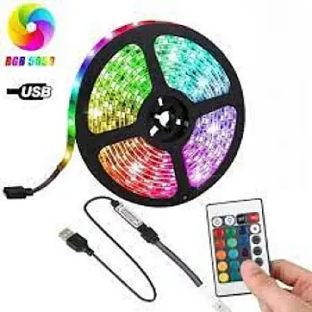 new Andowl Q-DT50 Αδιάβροχη Ταινία LED Τροφοδοσίας USB (5V) RGB Μήκους 5m με τηλεχειριστήριο Τύπος RGB5050 IP67