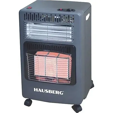Σόμπα Υγραερίου 4200W 2 σε 1 με Ηλεκτρικές Αντιστάσεις Quartz 1200W Hausberg HB-1022NG