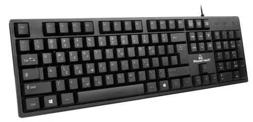 Wired Keyboard PowerTech Plug and Play USB 1,35m cable