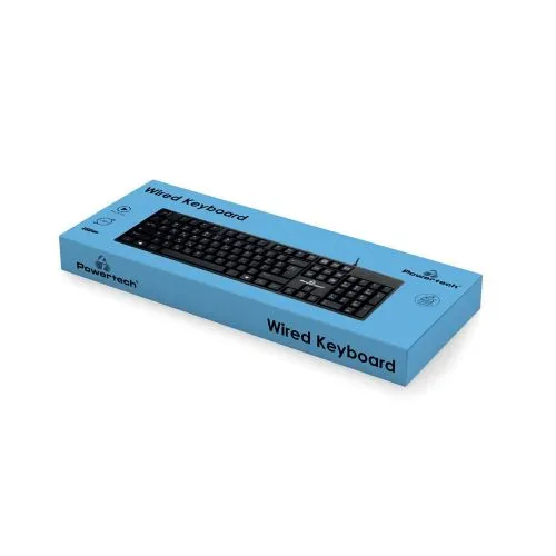 Wired Keyboard PowerTech Plug and Play USB 1,35m cable