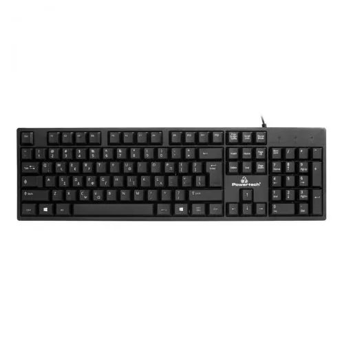 Wired Keyboard PowerTech Plug and Play USB 1,35m cable