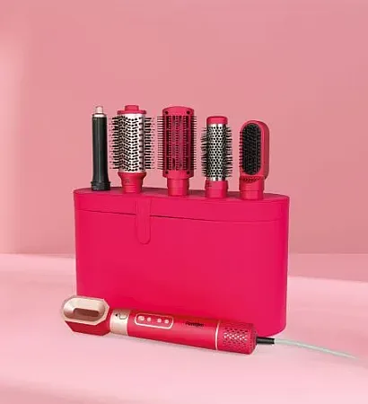 Hair Styler FANTOM SK 1600 with Storage Bag Ηλεκτρική Βούρτσα Μαλλιών με Τσάντα Αποθήκευσης Garnet Red