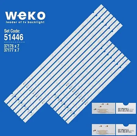 SONY KD-55X9000E SET 14 PCS LED BAR YD7S550DND01S