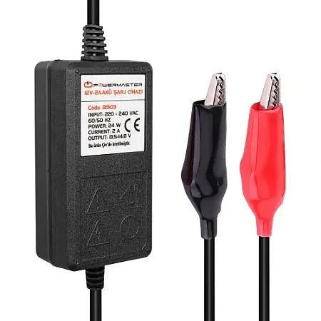 Φορτιστής Μπαταριών Μολύβδου 12V / 2Ah PowerMaster 13903