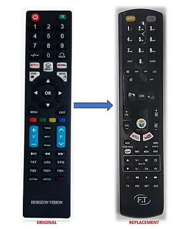REPLACEMENT REMOTE CONTROLLER HORIZONVISION 3215HFL-V ΤΗΛΕΧΕΙΡΙΣΤΉΡΙΟ