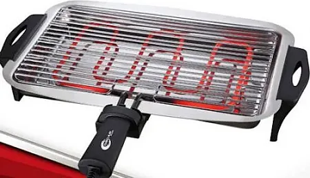 Oscar Plus Επιτραπέζια Ηλεκτρική Ψησταριά Σχάρας 1600W 36x24εκ. 001234567826