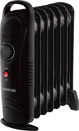 Sencor Καλοριφέρ Λαδιού με 7 Φέτες 700W SOH 2107BK με Θερμοστάτη