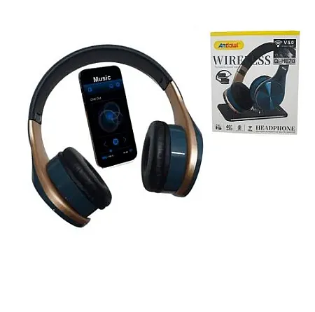Andowl Q-HE70 Ασύρματα Bluetooth On Ear Ακουστικά Μαύρα Q-HE70