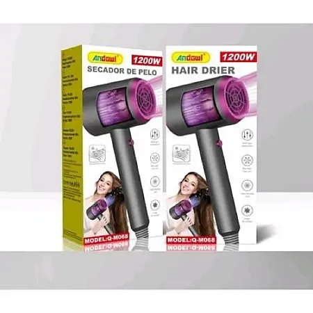 Πιστολάκι Μαλλιών 1200W με Τεχνολογία Ιόντων και 3 Επίπεδα Θερμοκρασίας ANDOWL Q-M068