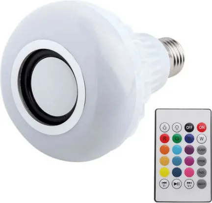 Λάμπα LED Music Bulb Με Διάφορα Χρώματα που Παίζει Μουσική Με Τηλεχειριστήριο