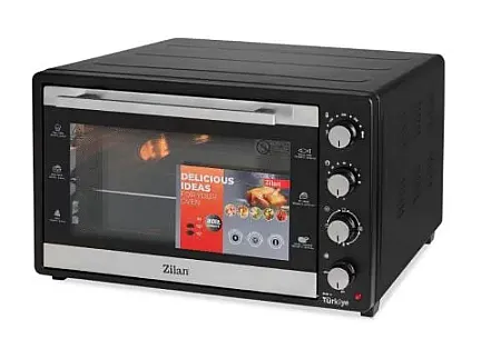 Ηλεκτρικός Φούρνος 80LT ZILAN ZLN3480 με Διπλό Τζάμι
