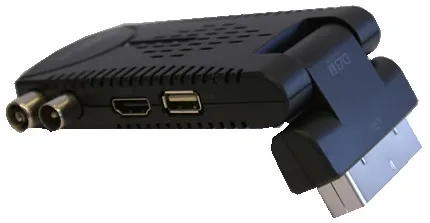 TEMPO TNT 1000 T2 High Definition - Σε μορφή scart -  με περιστροφή 180 μοιρών Με θύρα HDMI και θύρα USB για εγγραφή και προβολή ταινιών