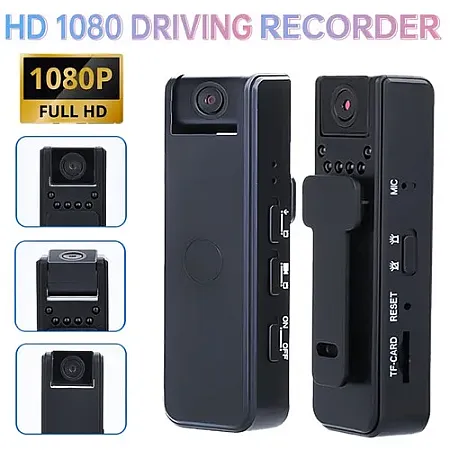 Φορητή mini Camera με Κλιπ 1080P C-A8 Body Camera HD Camera Body Wear Camera, Bike Cameras Cycling Video Recorder