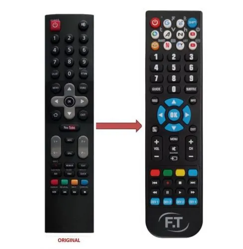 METZ TV REPLACEMENT REMOTE CONTROL H1303R